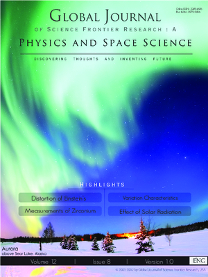 GJSFR-A Physics: Volume 12 Issue A8
