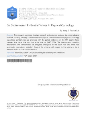 On Centromeres' Evidential Values in Physical Cosmology