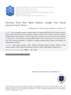 Unveiling Novel Dark Matter Particles: Insights from Fractal  Quantum Gravity Theory