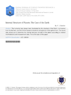 Internal Structure of Planets: The Case of the Earth