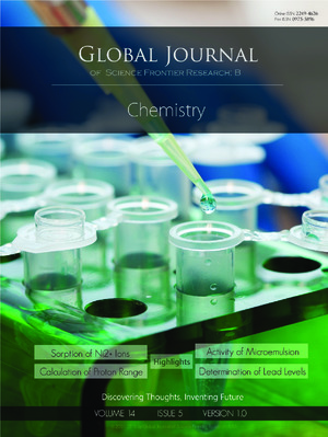 GJSFR-B Chemistry: Volume 14 Issue B5