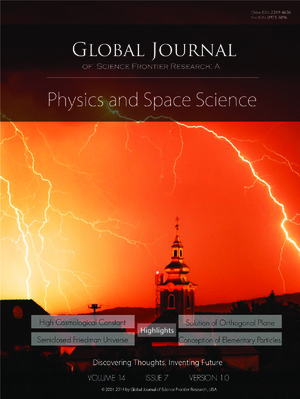GJSFR-A Physics & Space Science: Volume 14 Issue A7