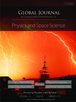 GJSFR-A Physics & Space Science: Volume 15 Issue A4