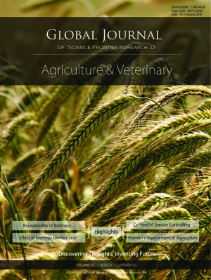 GJSFR-D Agriculture & Veterinary: Volume 17 Issue D4