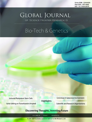 GJSFR-G Bio Technology: Volume 24 Issue G1