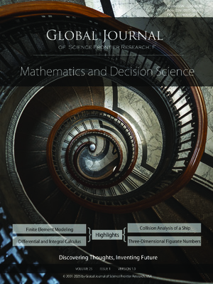 GJSFR-F Mathematics: Volume 25 Issue F1