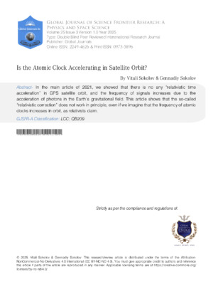 Is the Atomic Clock Accelerating in Satellite Orbit?